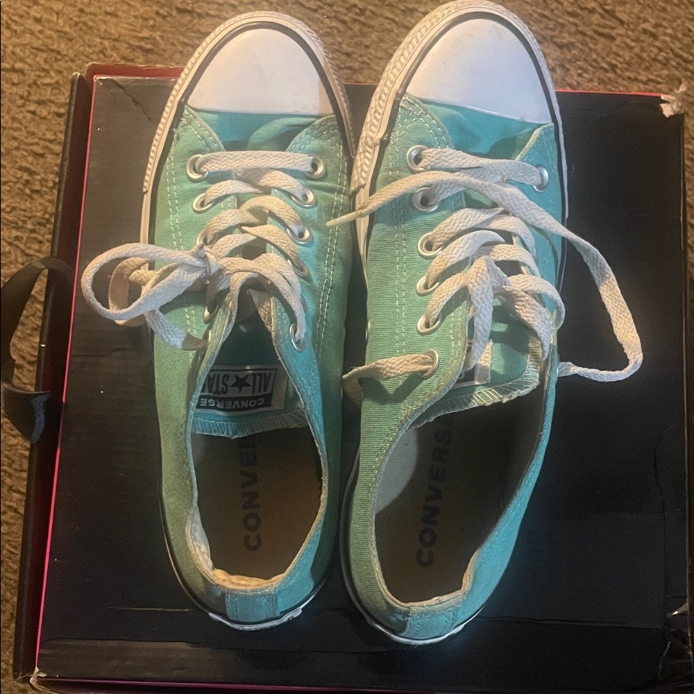 Converse Turquoise Canvas Shoes